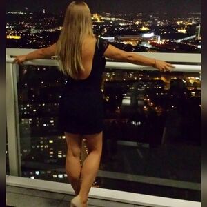 Hollister navy blue lace dress